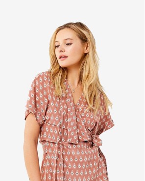 Geometric Midi A-Line Dress