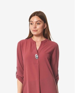 Shoulders Tulip Hem Wrap Dress