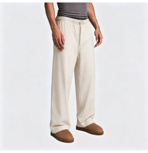 American Retro Embroidered Casual Pants