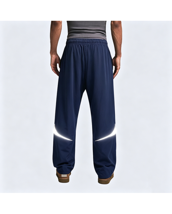 American Retro Color-Block Casual Pants