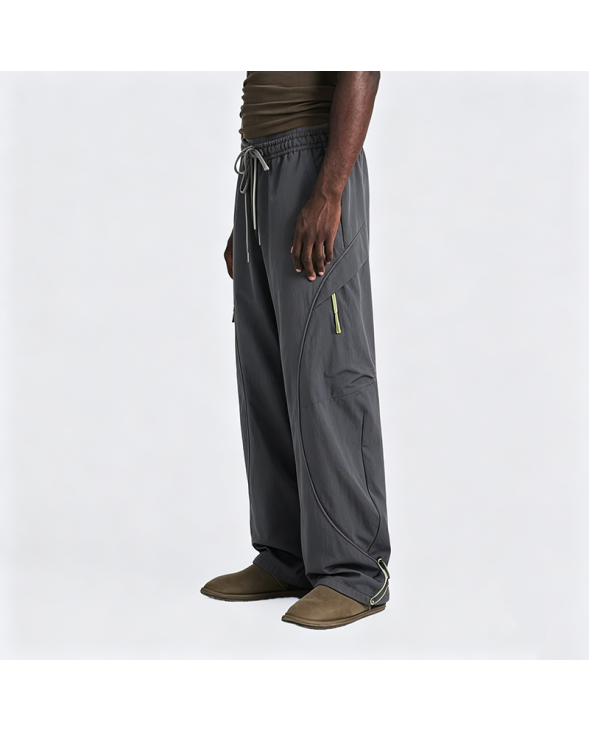 Outdoor Sport Workwear Patchwork Straight-Leg Pants