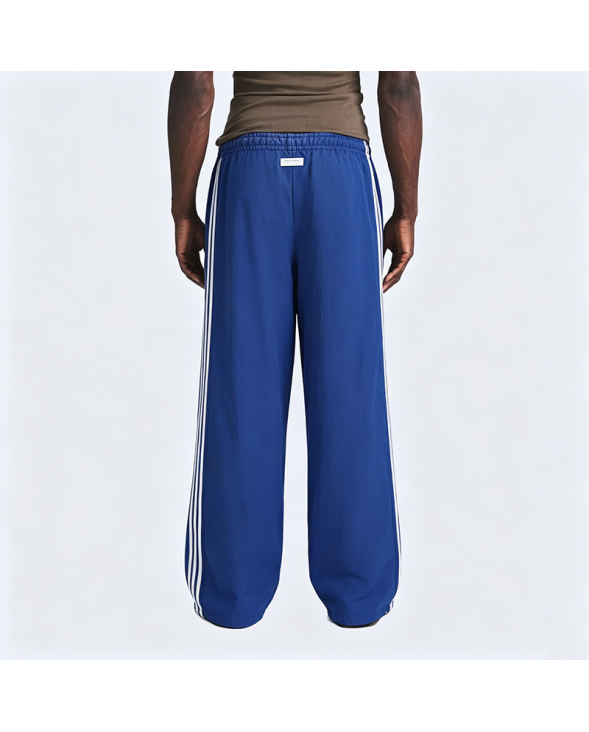 American Retro Three-Stripe Straight-Leg Wide-Leg Pants