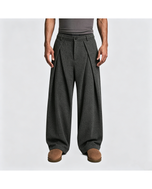 American Retro Wide-Leg Trousers