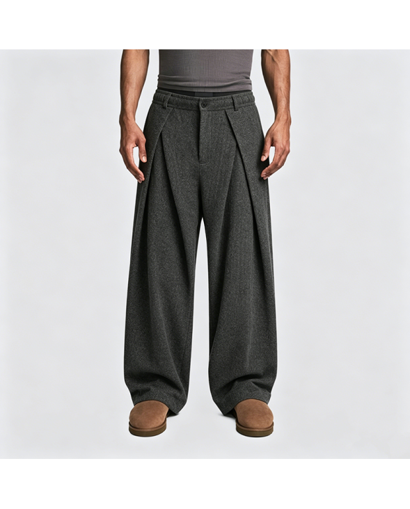 American Retro Wide-Leg Trousers