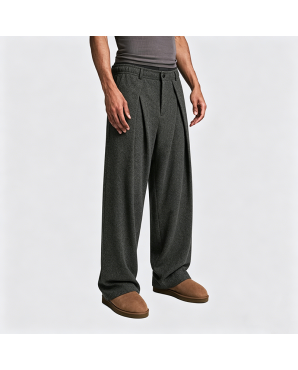 American Retro Wide-Leg Trousers