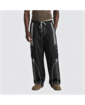 American High Street Loose Straight Leg Wide-Leg Cargo Pants