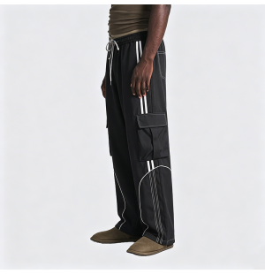 American High Street Loose Straight Leg Wide-Leg Cargo Pants
