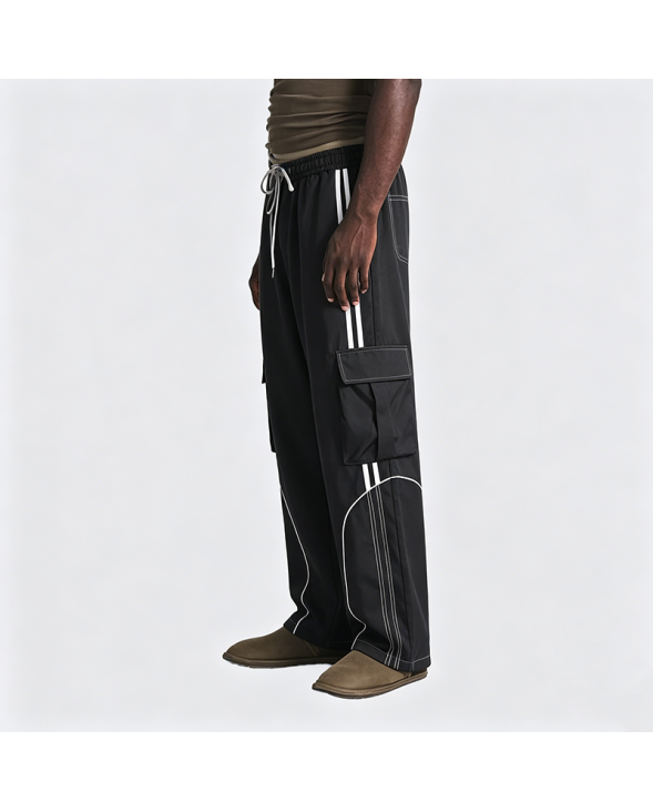 American High Street Loose Straight Leg Wide-Leg Cargo Pants