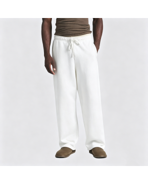 Textured Ice Silk Casual Trousers
