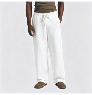 Textured Ice Silk Casual Trousers