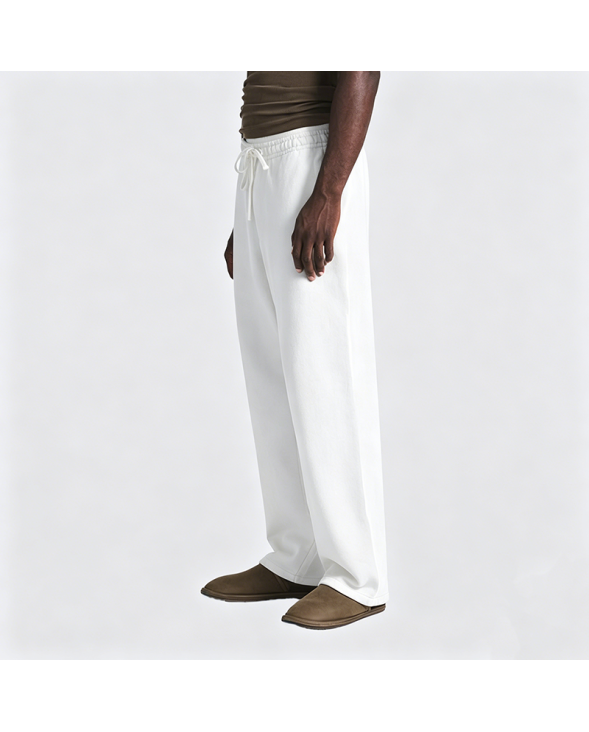 Textured Ice Silk Casual Trousers
