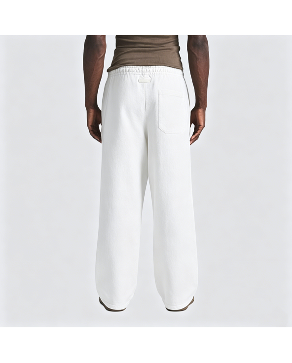 Textured Ice Silk Casual Trousers