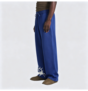 American Street Print Straight-leg Casual Pants