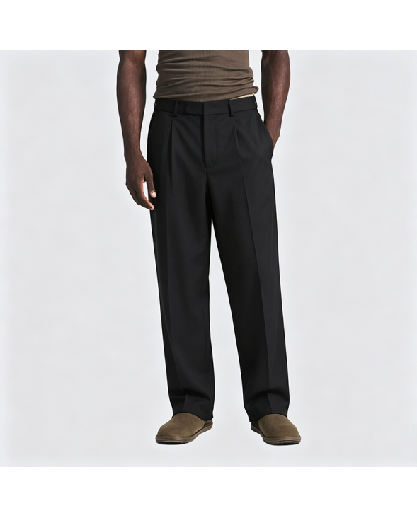 Summer Solid Color Wide-Leg Casual Trousers