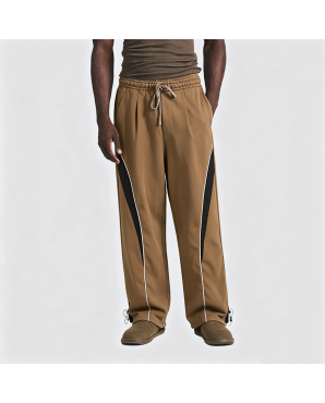 Patchwork Color-Block Casual Pants