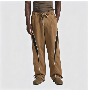 Patchwork Color-Block Casual Pants