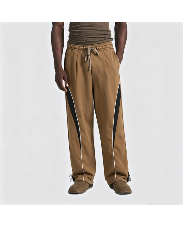 Patchwork Color-Block Casual Pants