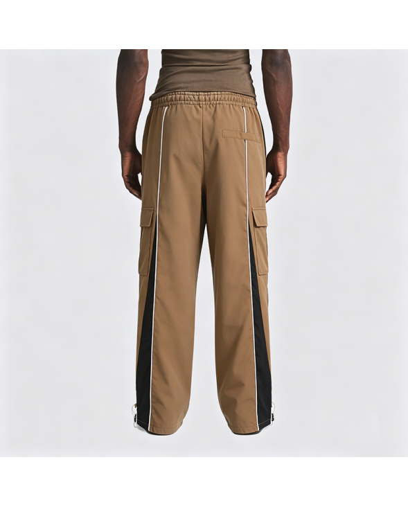 Patchwork Color-Block Casual Pants