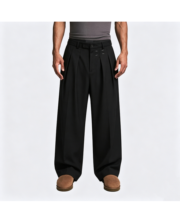 American-style Pleated Draped Casual Pants