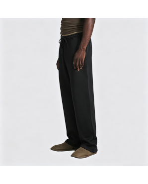 American Striped Straight-Leg Wide-Leg Casual Pants