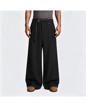 American Retro Wide-Leg Trousers