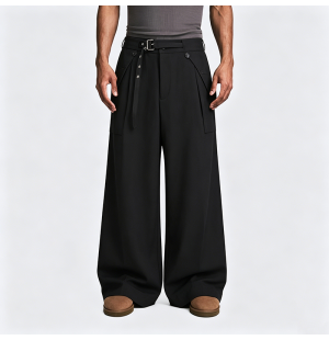 American Retro Wide-Leg Trousers