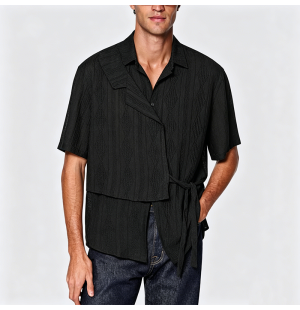 Simple Cotton Short-Sleeve Shirt