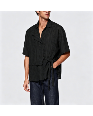 Simple Cotton Short-Sleeve Shirt