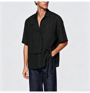 Simple Cotton Short-Sleeve Shirt