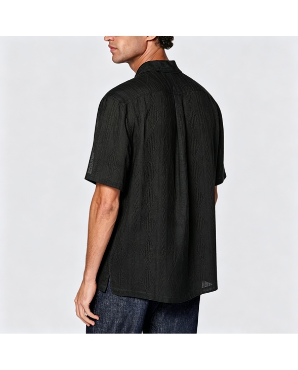 Simple Cotton Short-Sleeve Shirt