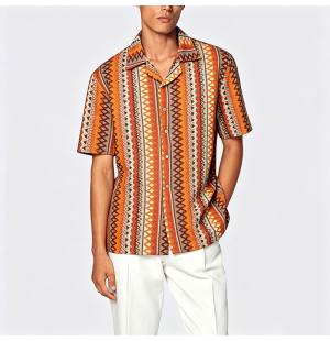 Simple Cotton Short Sleeve Shirt