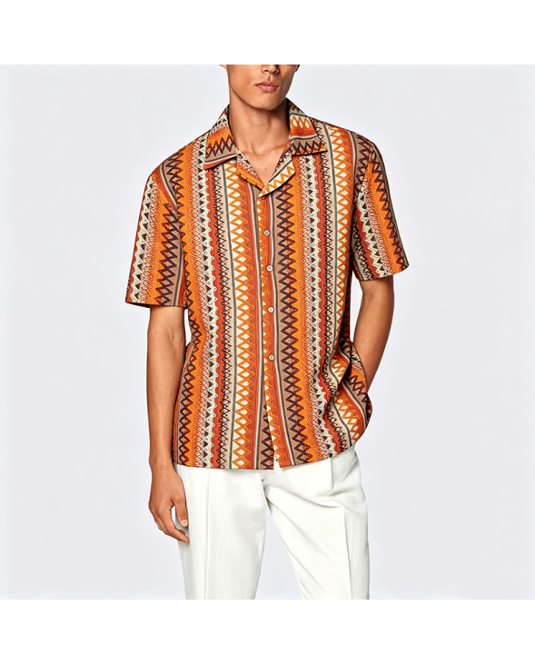 Simple Cotton Short Sleeve Shirt