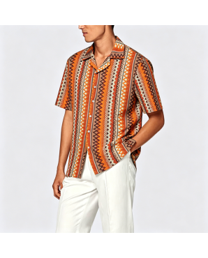 Simple Cotton Short Sleeve Shirt