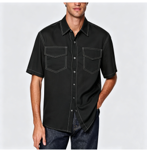 Minimalist Solid Color Crew Neck Short Sleeve T-Shirt
