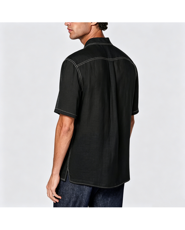 Minimalist Solid Color Crew Neck Short Sleeve T-Shirt