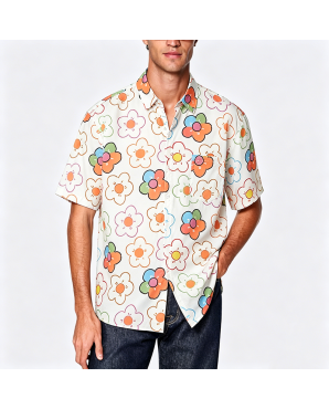 Simple Cotton Short Sleeve Shirt