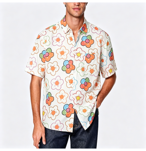 Simple Cotton Short Sleeve Shirt