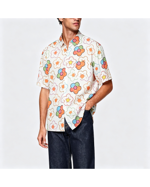 Simple Cotton Short Sleeve Shirt