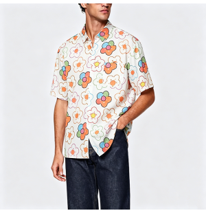 Simple Cotton Short Sleeve Shirt
