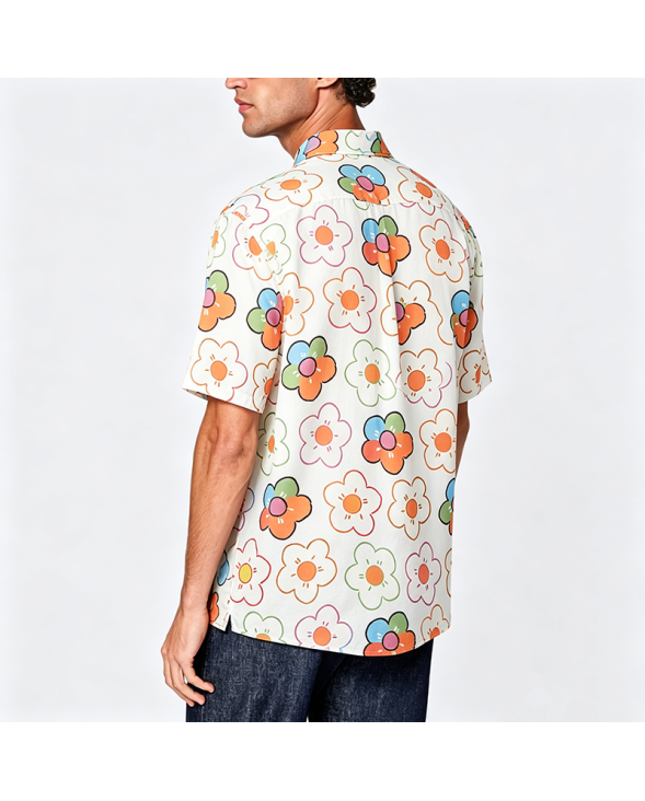 Simple Cotton Short Sleeve Shirt