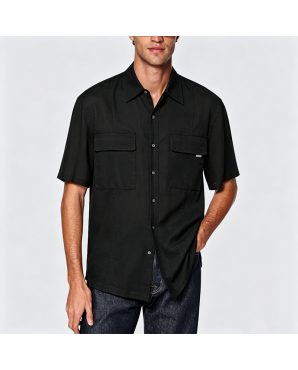 Simple Cotton Short Sleeve Shirt