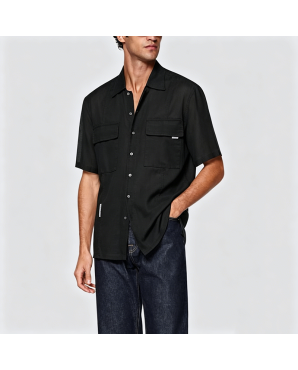 Simple Cotton Short Sleeve Shirt