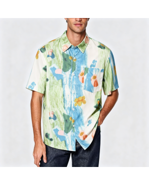 Simple Cotton Short Sleeve Shirt