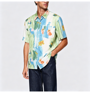 Simple Cotton Short Sleeve Shirt