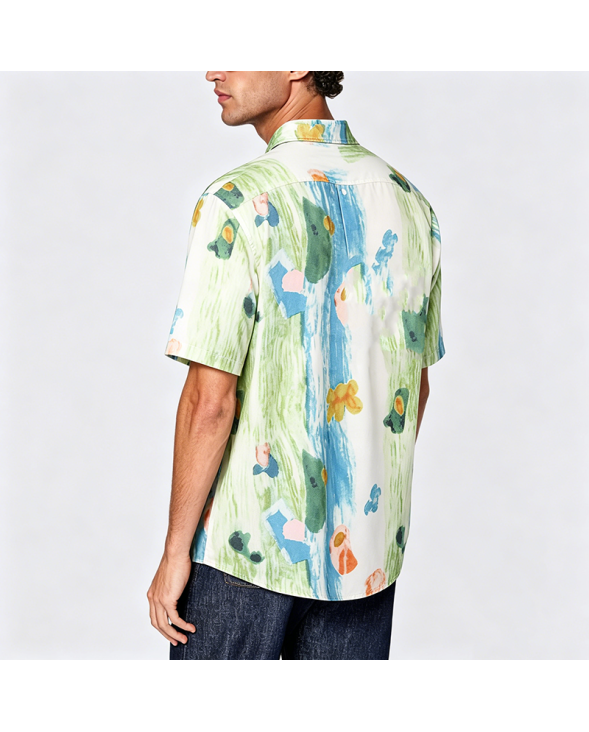 Simple Cotton Short Sleeve Shirt