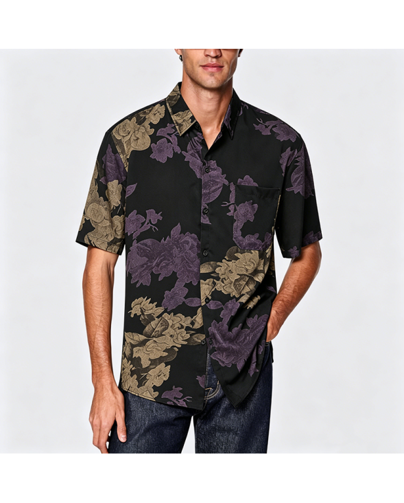 Simple Cotton Short Sleeve Shirt