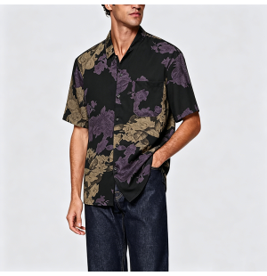 Simple Cotton Short Sleeve Shirt