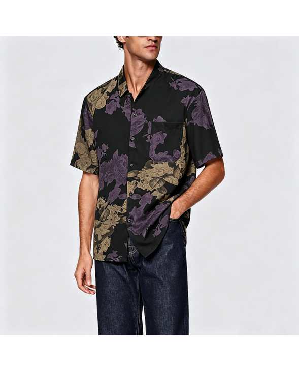 Simple Cotton Short Sleeve Shirt