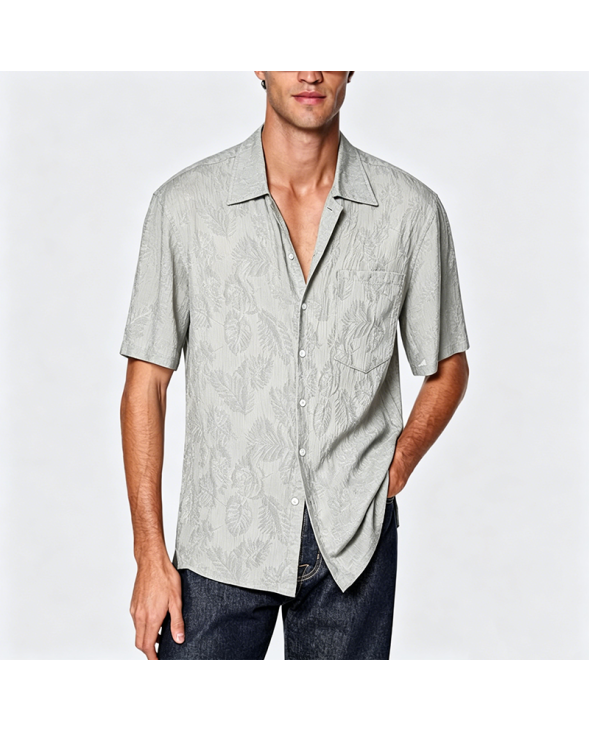 Simple Cotton Short Sleeve Shirt