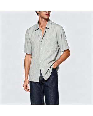 Simple Cotton Short Sleeve Shirt